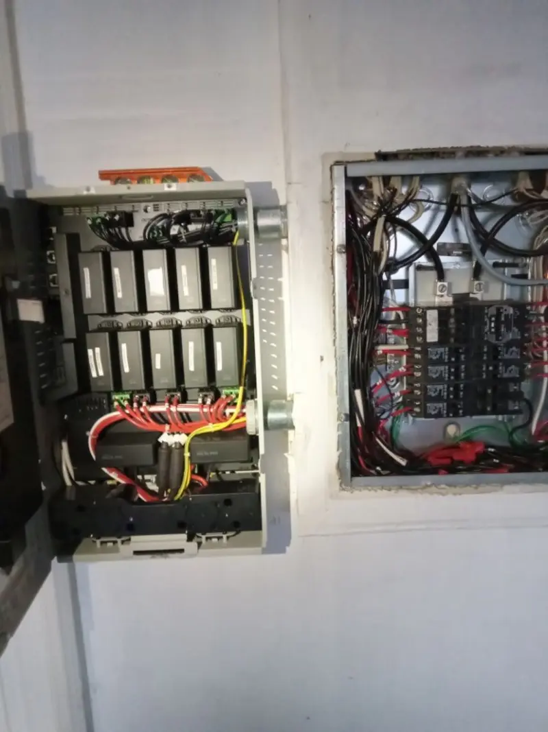 Electrical panel upgrade completed for Security Camera Wiring in East San Gabriel